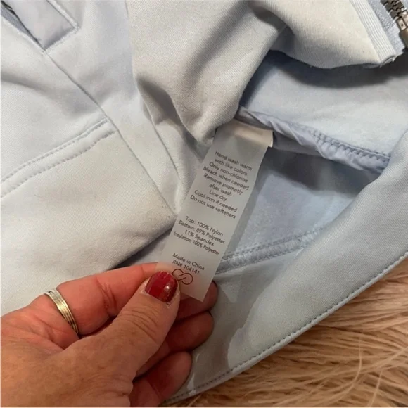 CALIA by Carrie Underwood Light Blue Quilted Vest - Picture 7 of 12